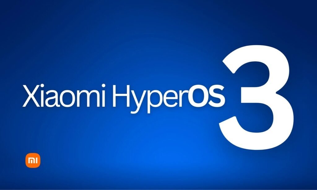 imagem mostra o Xiaomi HyperOS 3 e seu logo