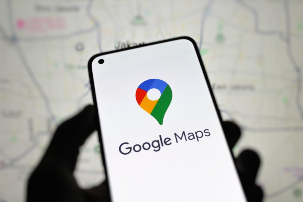 Mapa interativo do Google AI mostrando destinos sugeridos